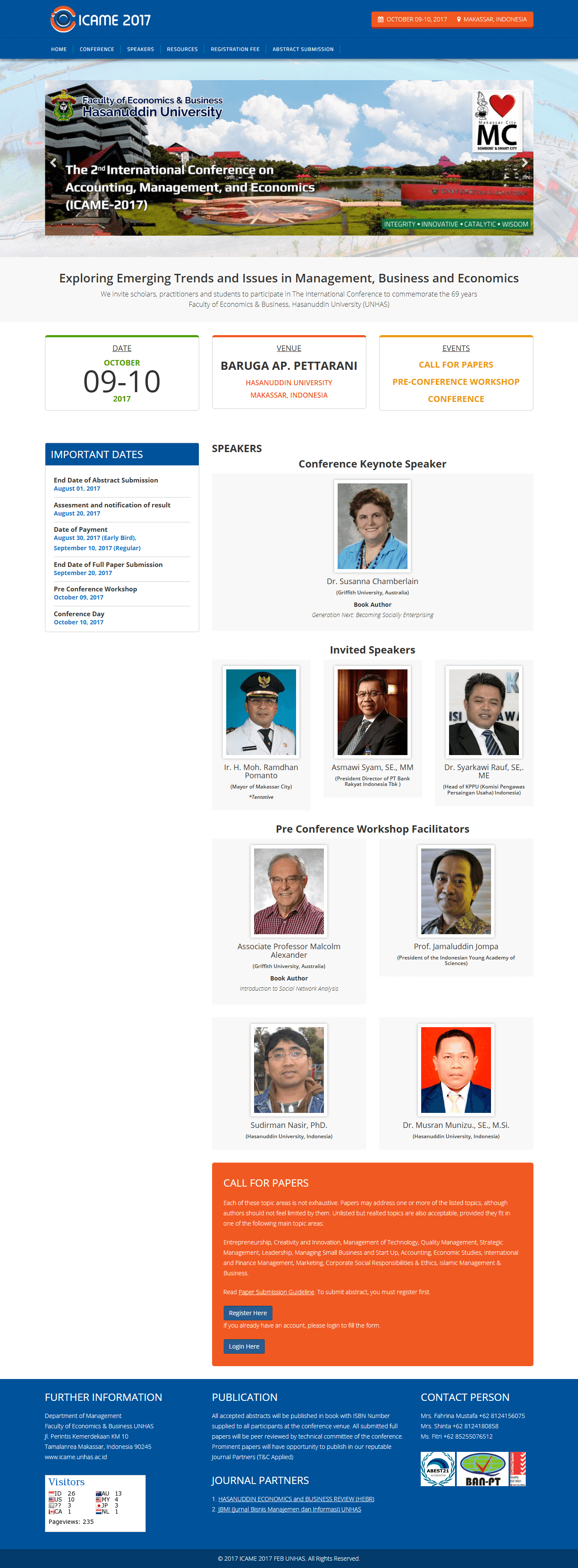 ICAME FEB-UNHAS 2017